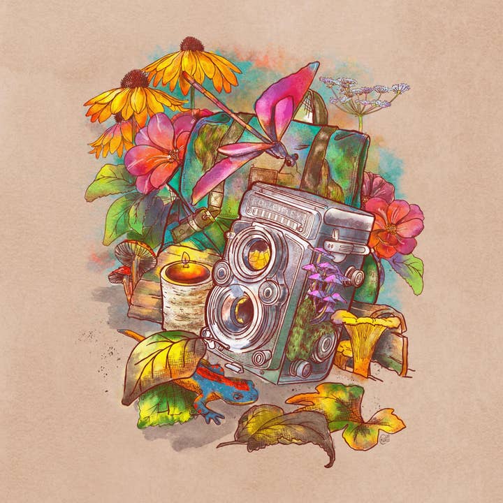 Lost in the Woods Box Camera Print for wholesale by Broccokat Graphics