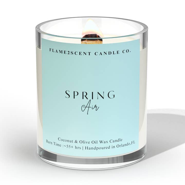 Flame2scent Candle Co. - Wholesale Jar/Filled Candle - Spring Air Candle | Honeysuckle +Tuberose + Honey0
