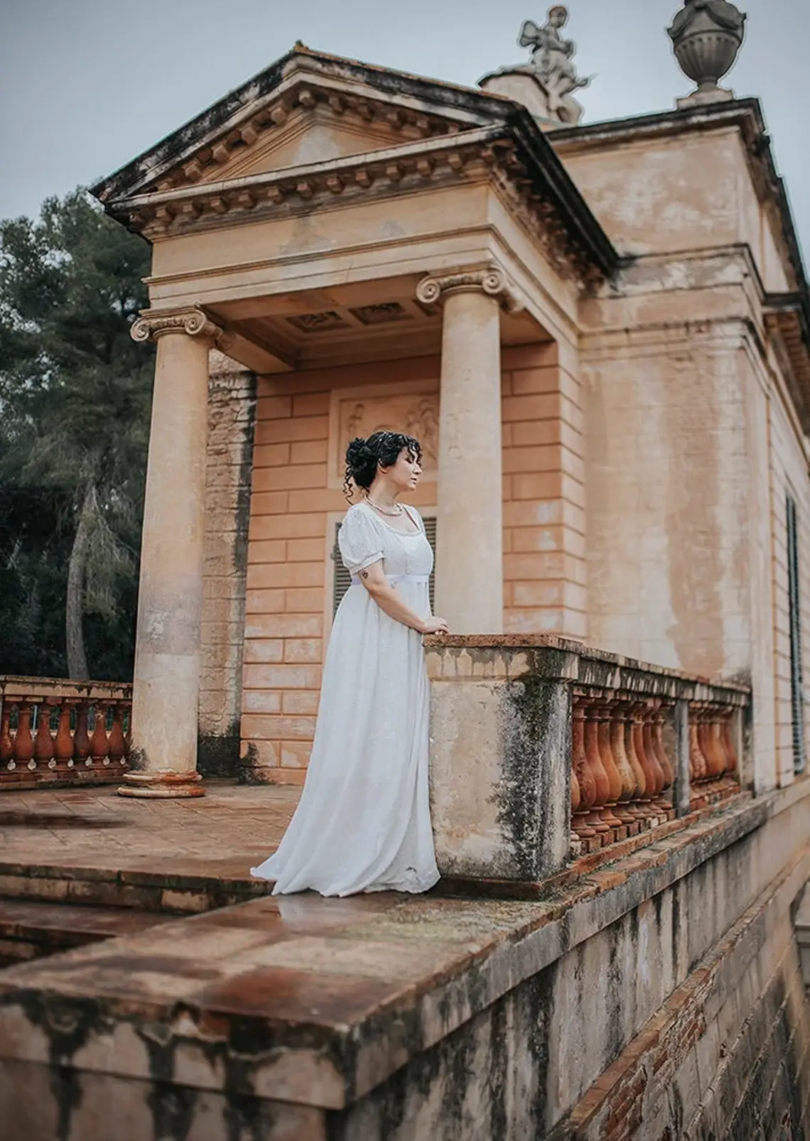 Costurero Real – wholesale Dress – Women's – White Regency Dress Bridgerton Jane Austen Cottagecore gown0