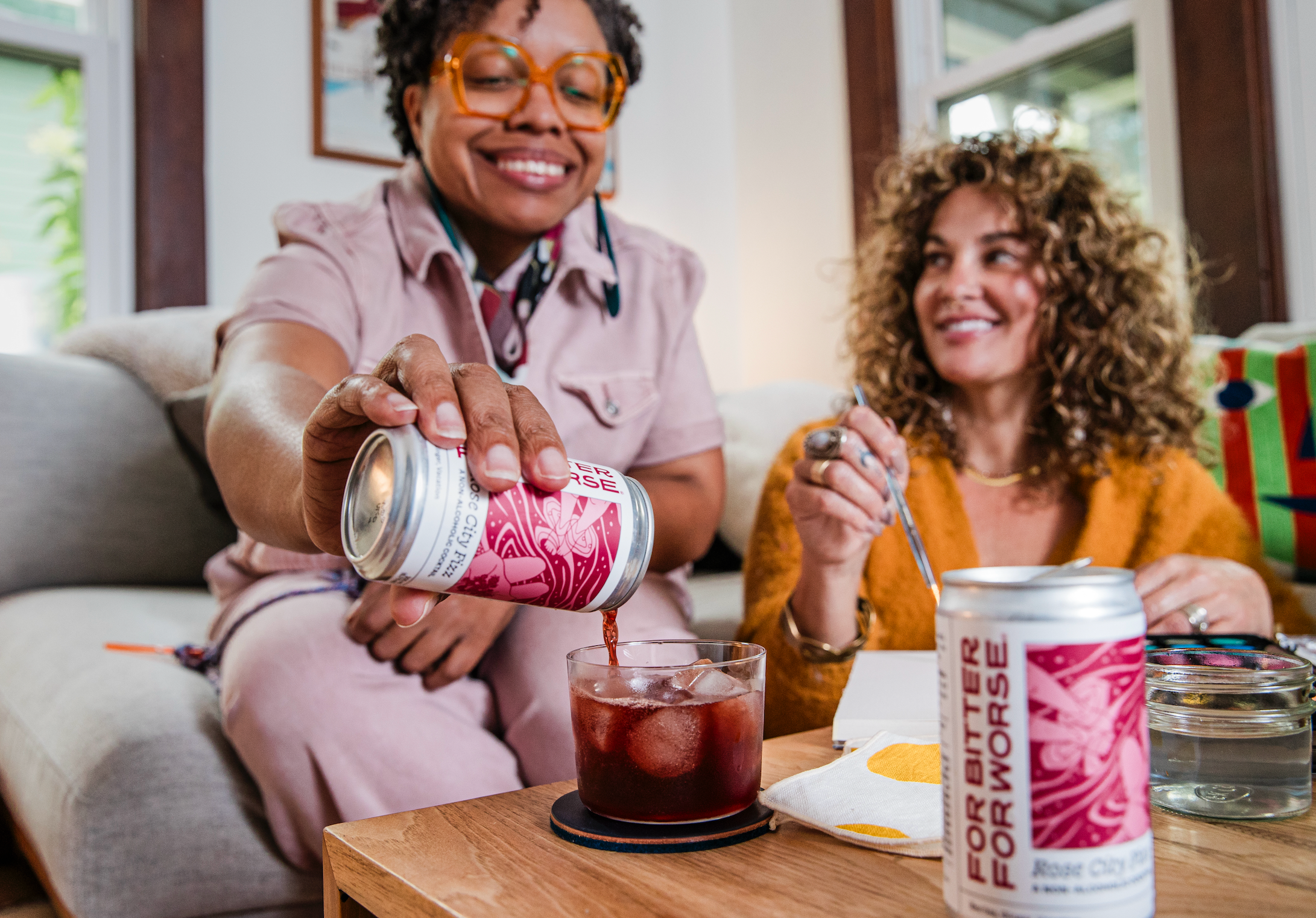 For Bitter For Worse - Wholesale Non-Alcoholic Aperitif/Mocktail - Rose City Fizz mocktail non-alcoholic, Dry January, Non-alc3