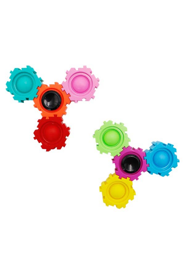 Cap Zone – wholesale Fidget Toy - Barn – Pussel Gemensam bubbla Pop Gyro Fidget 8 PC Spinner4