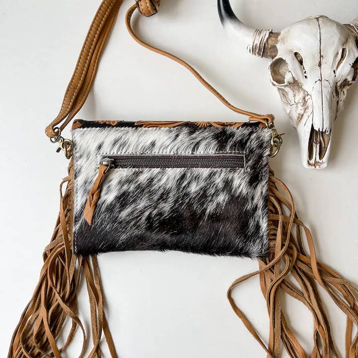 Boho Ranch Shop - Wholesale Crossbody Bag - Women's - THE CASSIE - TOOLED crossbody Western Tooled Leather Cowhide
