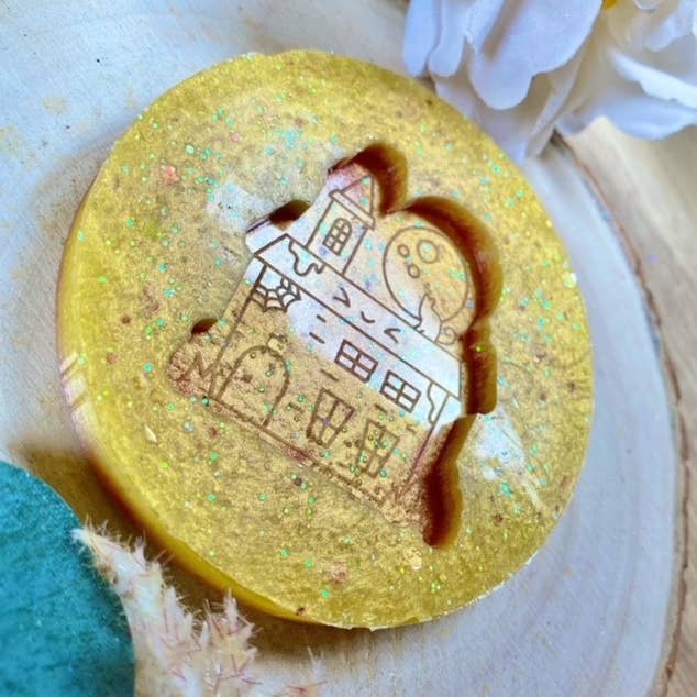 Resin Mold Haunted House Silicone Scented Mould Wax Mould for wholesale by Fluffy Pumpkin