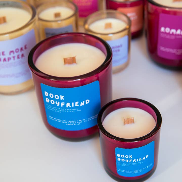 Pages and Ink - Wholesale Jar/Filled Candle - Book Boyfriend: Sandalwood Candle3