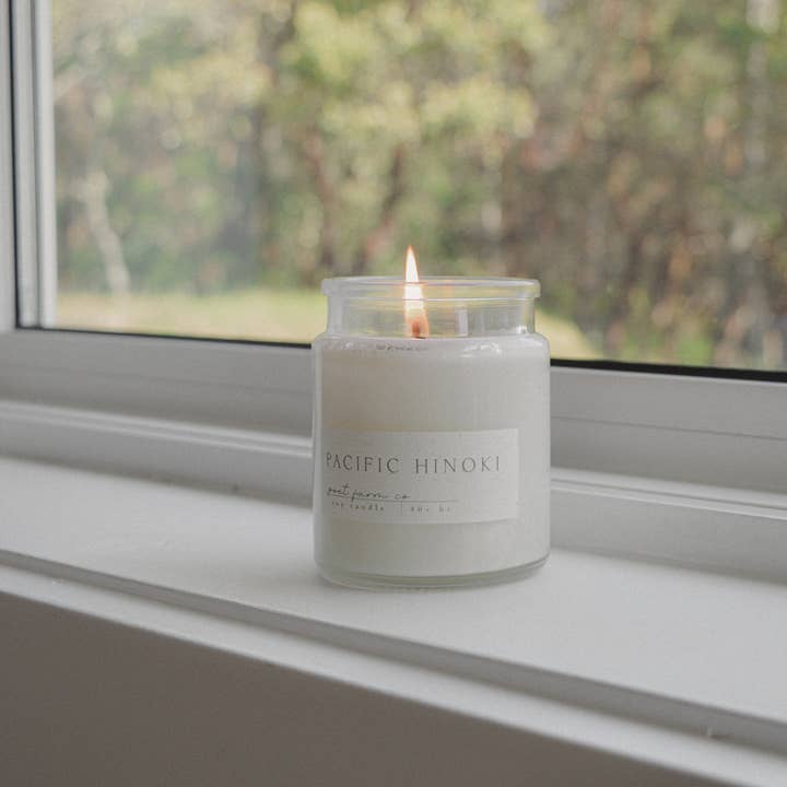 Poet Farm Co. - Wholesale Jar/Filled Candle - Pacific Hinoki Candle 0