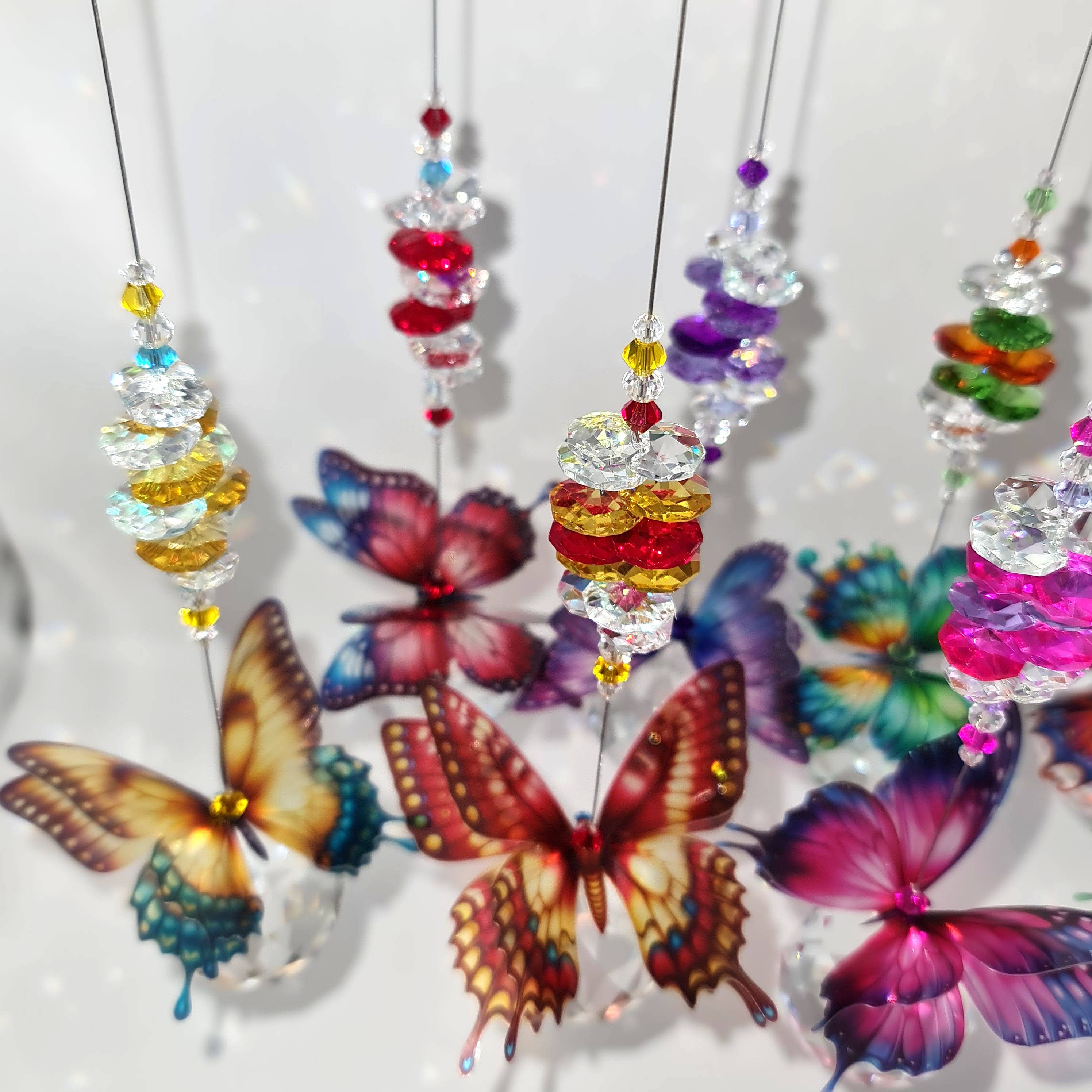 Gifts N Crystals – wholesale Suncatcher – Butterfly Suncatchers- large size BFSC-L5