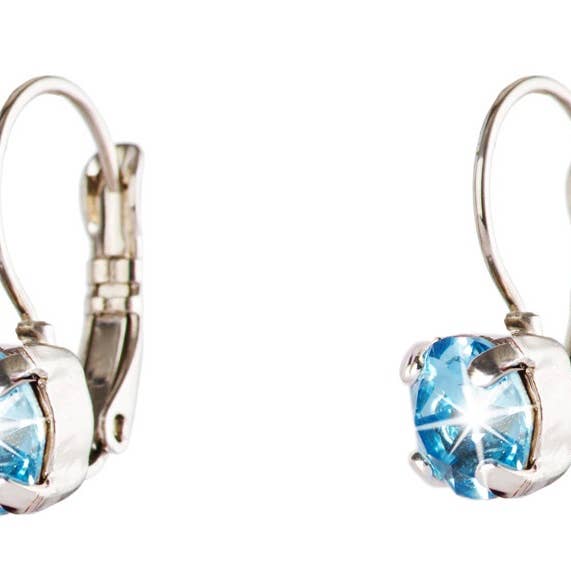 BOUCLES D'OREILLES PIERRE COULEUR TYPE CROCHET À RESSORT pour la vente par Destellos Mediterranean Jewels