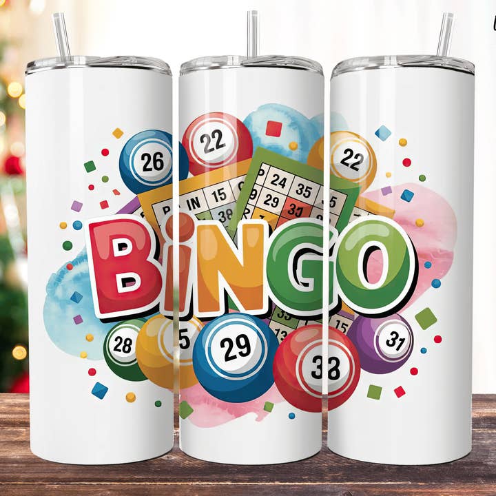 5C's Wholesale - Wholesale Insulated Mug/Tumbler - Bingo Fun Tumbler1