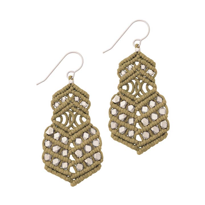 Aditi Drop Earrings | Ochre Yellow for wholesale by Corda