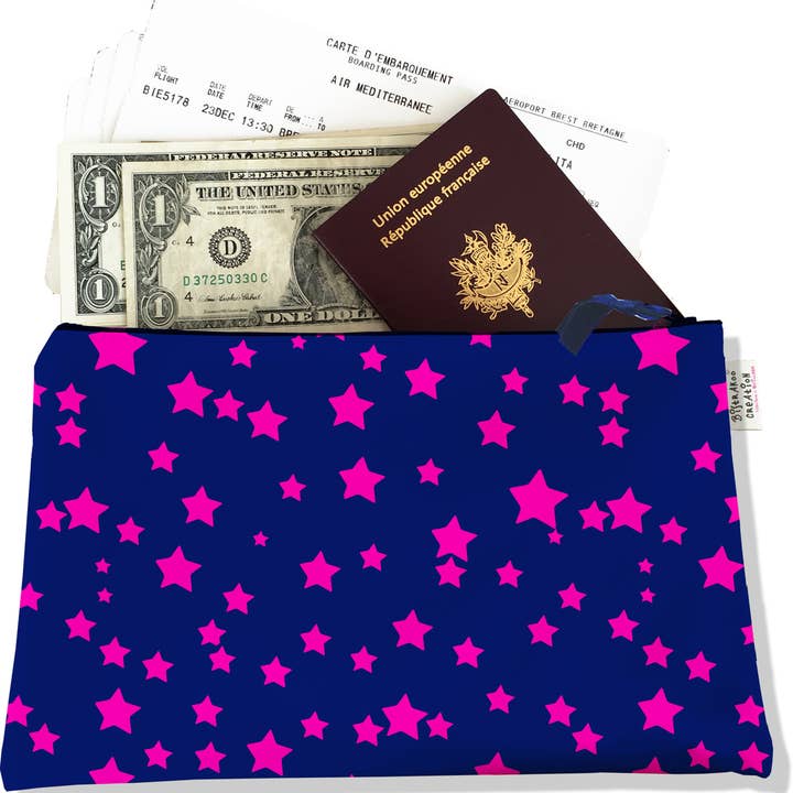 Funda de viaje, maletín Étoiles fucsia bleu para venta al por mayor de BISTRAKOO