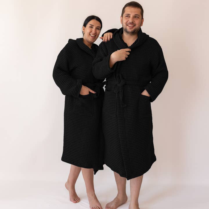 Vivamaison – Engroshandel Morgenkåbe - Unisex – Premium Vaflet Bomuld Badekåbe, Unisex Spa Komfort107