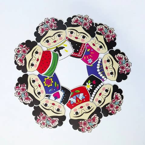 Frida Kahlo stickers, decoration for notebooks and books for wholesale by Chunchitos