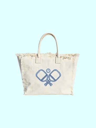 Sac à franges Hamptons - Bleu marine pour la vente par Pickleball Prep