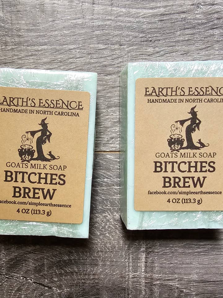 Bitches Brew 4 oz Goats Milk Soap for wholesale by Earth's Essence
