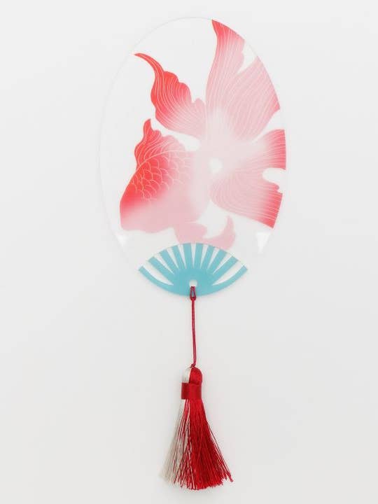 Transparent UCHIWA Fan for wholesale by Ametsuchi by Amina Collection