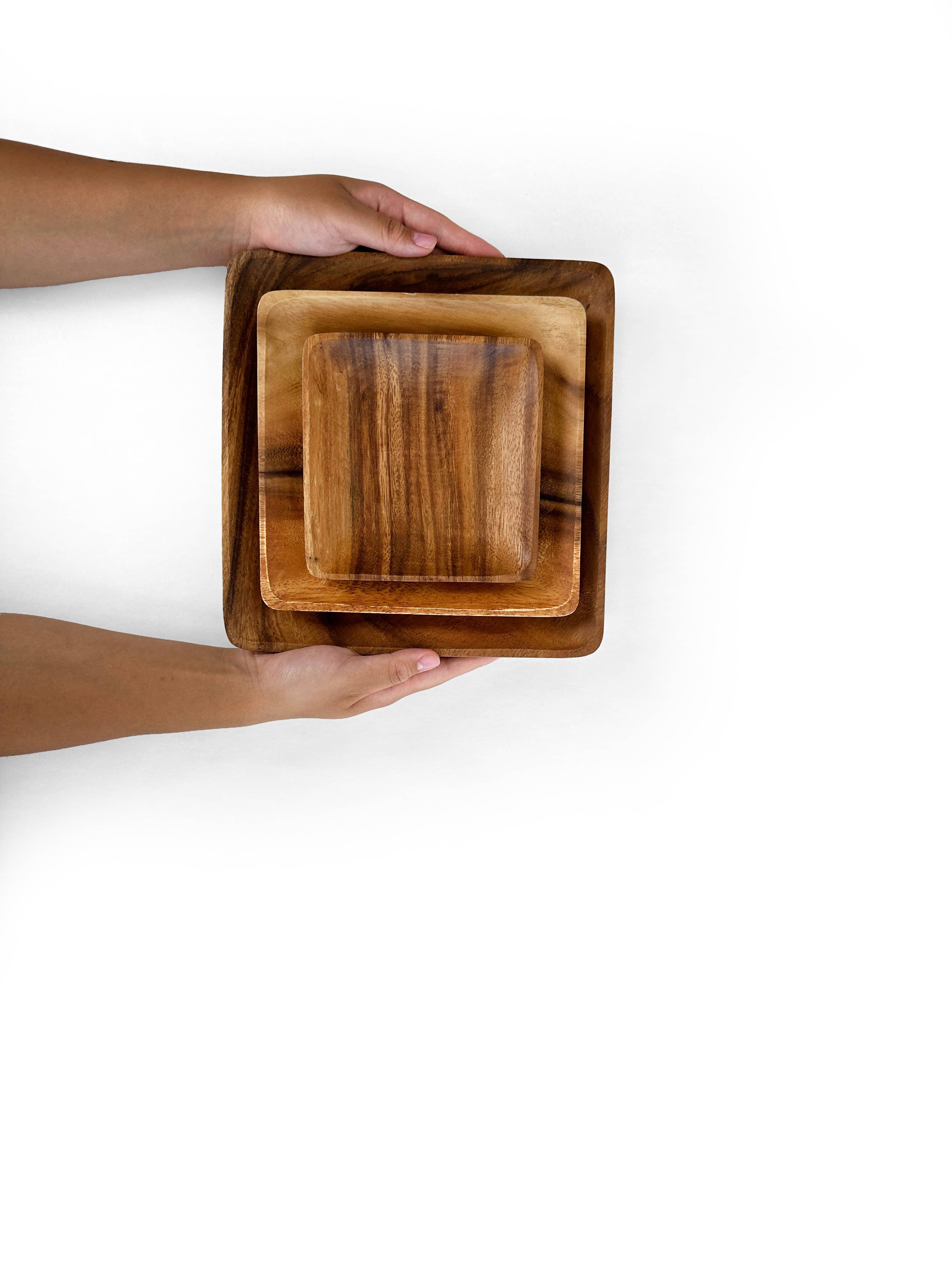 Baroy – Engroshandel Fad – Træfirkantede plader Træfad9