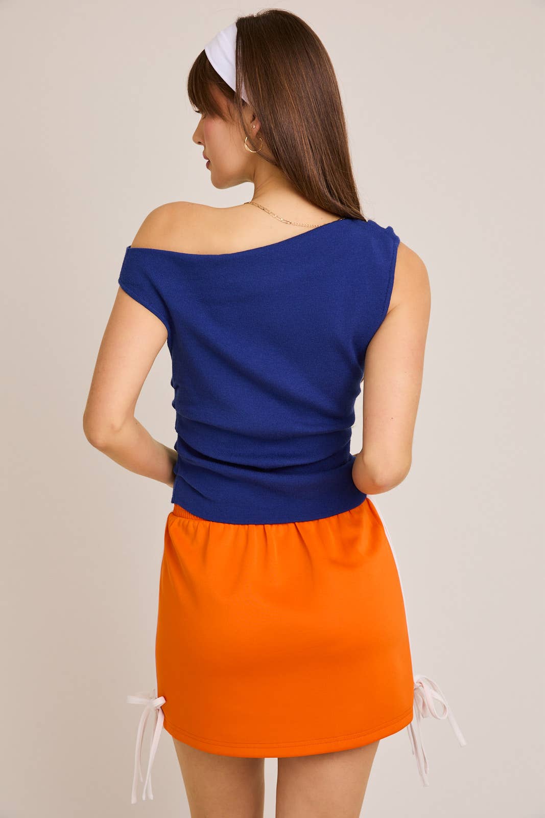 LE LIS - Vente Haut en maille – femme - TOP EN MAILLE À COL ASYMÉTRIQUE34