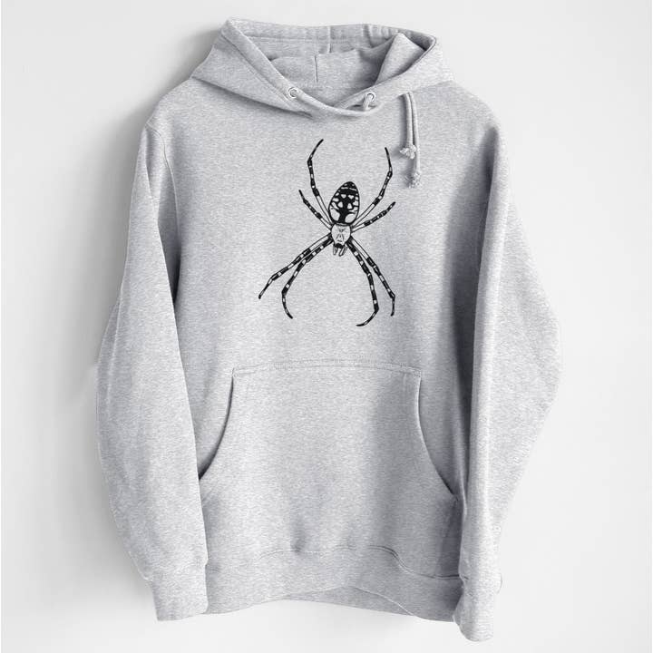 Argiope aurantia - Yellow Garden Spider - Heavyweight Fleece Hoodie for wholesale by Because Tees