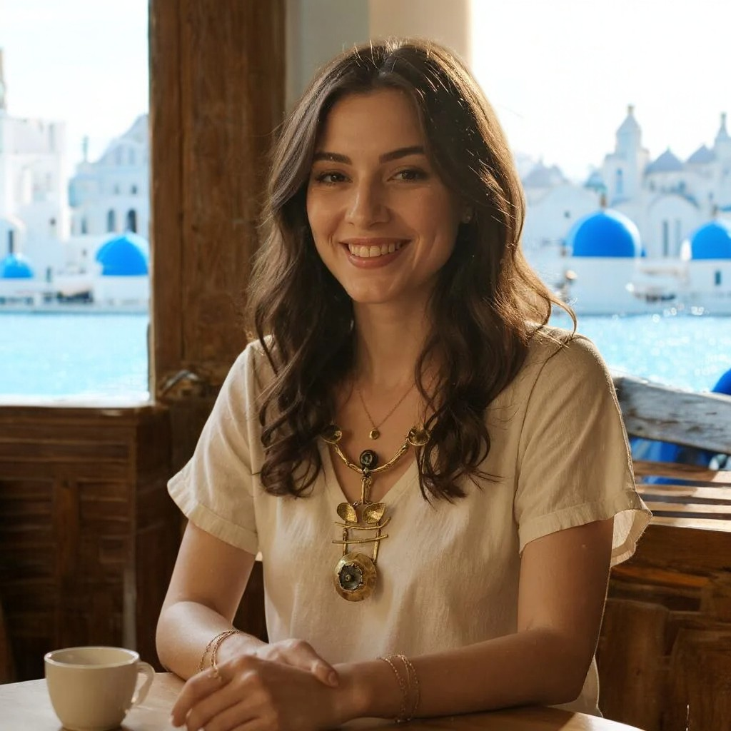 The Ancient Bazaar Jewelry & Accessories – Engroshandel Halskæde med vedhæng – Vare nr. BRN-1074 - Messinghalskæde2