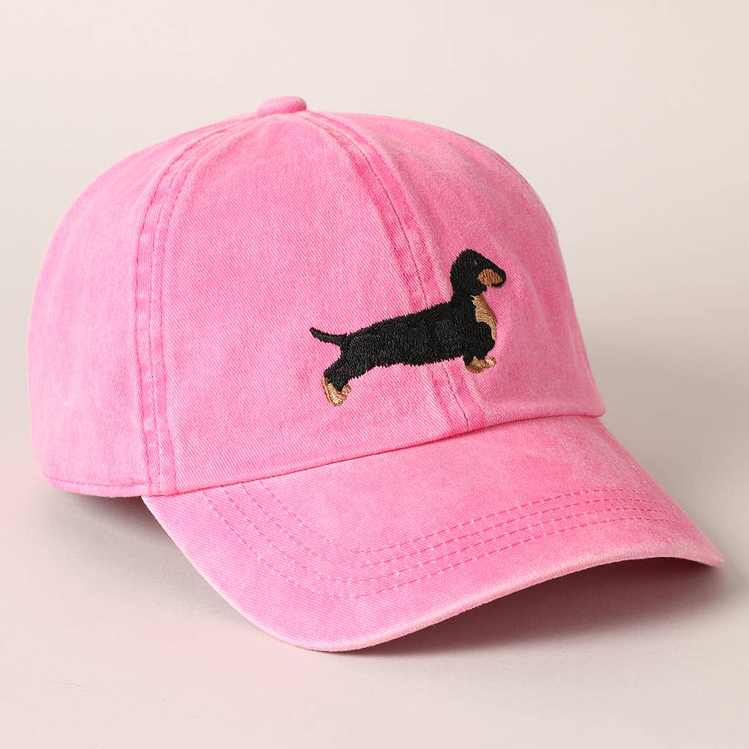 Fashion City - Wholesale Baseball Cap - Unisex - Dachshund Embroidered Baseball Dad Cap10