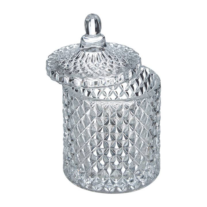 Interiors by Premier – wholesale Jar – Ticino Diamond Storage Jar2