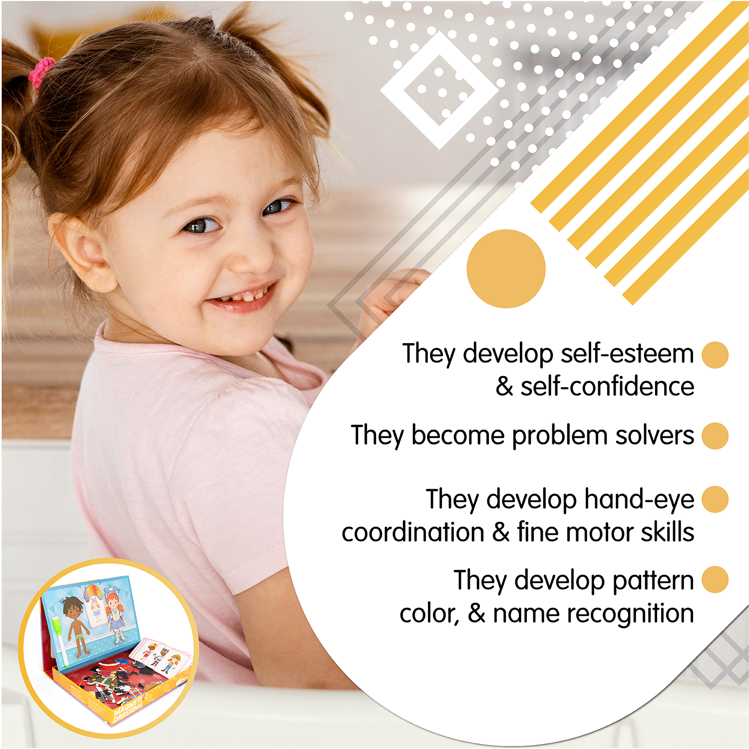 Leo & Friends - Wholesale Puzzle - Kids - Leo & Friends Magnetic Dressing Kit, 66-Pieces9