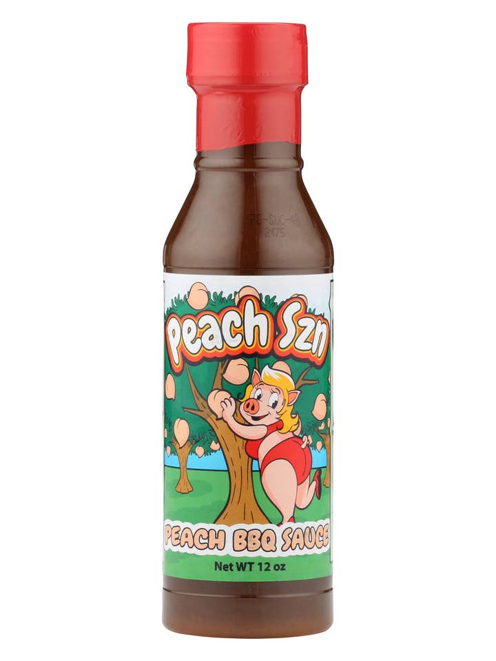Peach Szn Sauce for wholesale by CornCookers BBQ Products