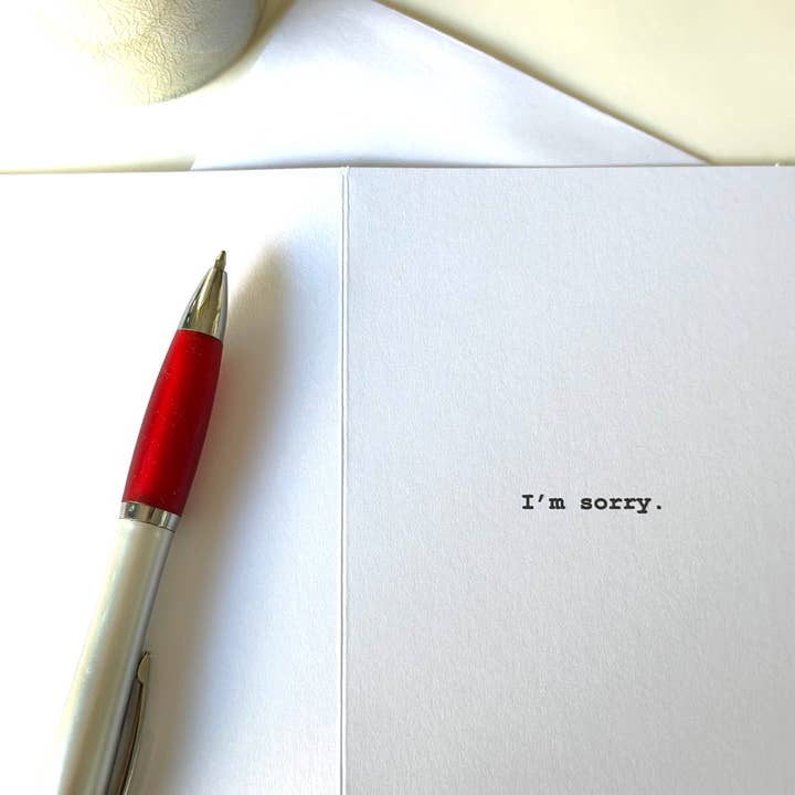 Bad Cards Boutique - Wholesale Friendship Card - Apology Card for I'm Sorry Moments3