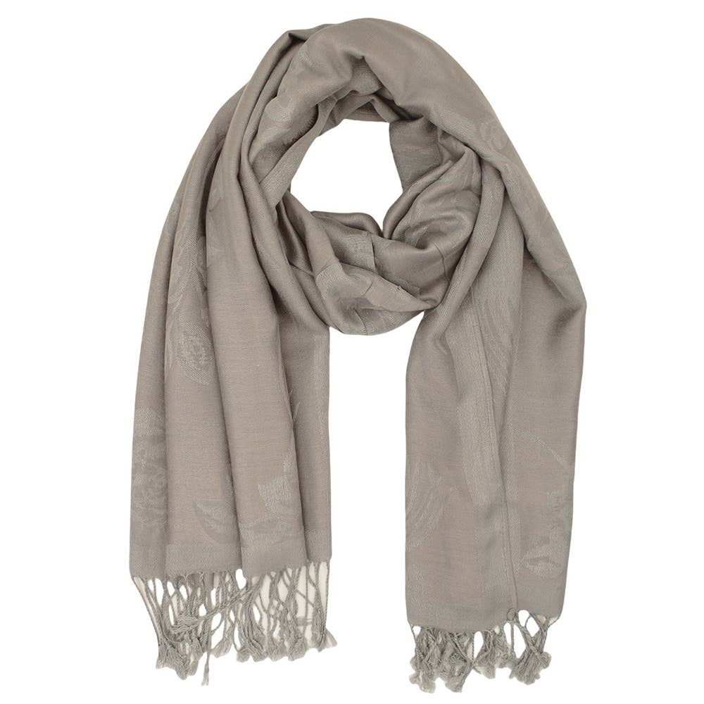 Sensibling Corp. – wholesale Scarf – Women's – Rose Floral Pashmina Reversible Scarf Shawl51