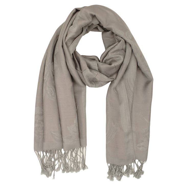 Sensibling Corp. - Wholesale Scarf – Women's - Rose Floral Pashmina Reversible Scarf Shawl51