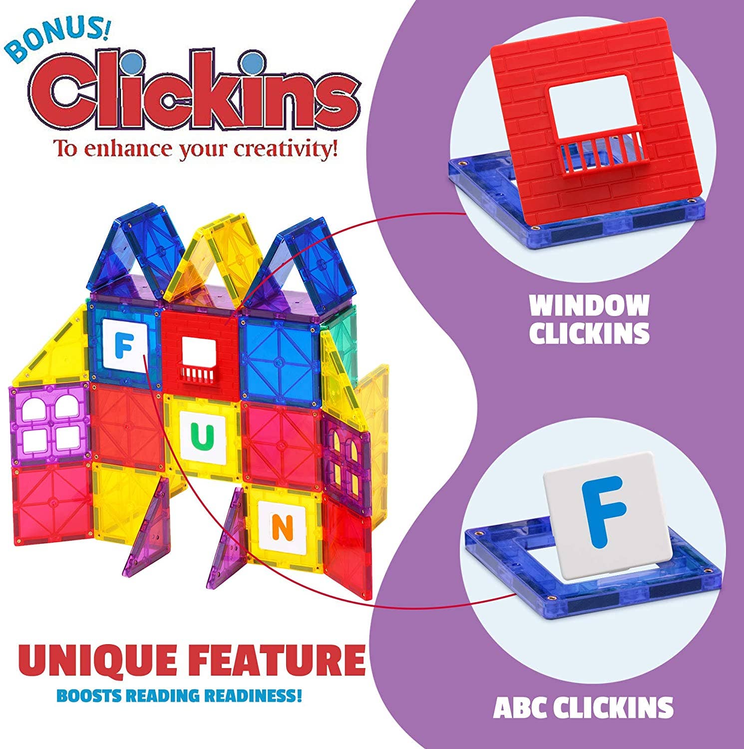 The Toy Group - Wholesale Building Set - Kids - Playmags 100 Piece Building Blocks Magnet Educational Set2