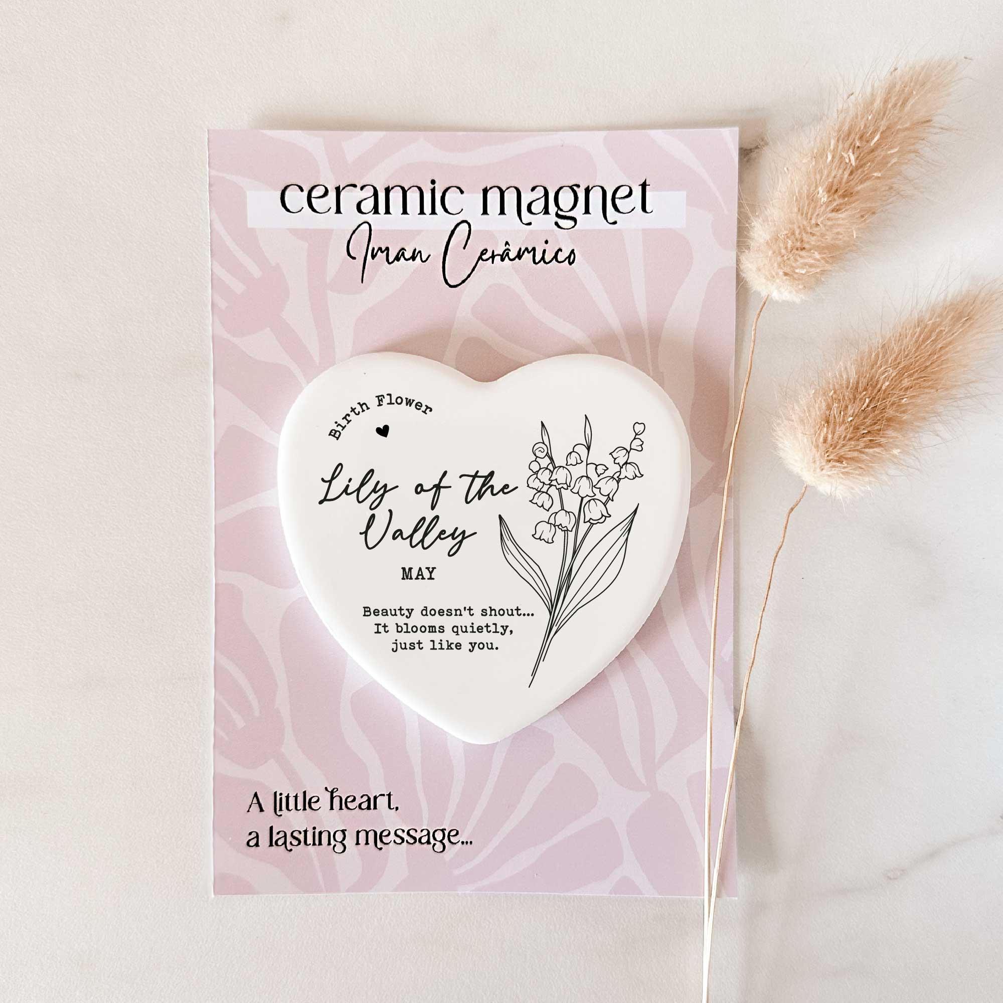 Tsuki Box - Wholesale Magnet - Birth Flower Magnet – Lily of the Valley - May | Ceramic3