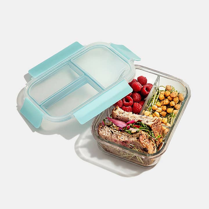 Caixa Bento de Vidro Dividida em 3 por atacado de Genicook Product LLC
