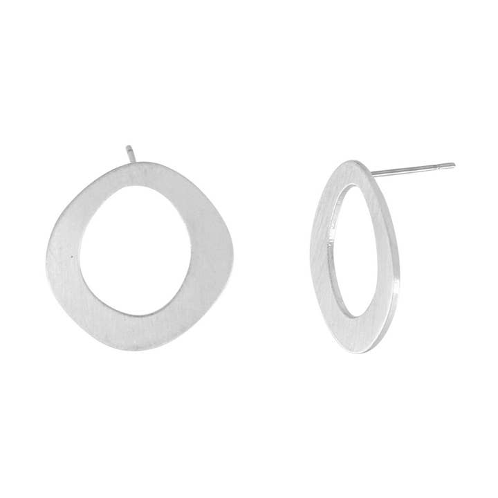 Alaya Organic Single Circle Earring Single Plating for wholesale by Dansk Copenhagen