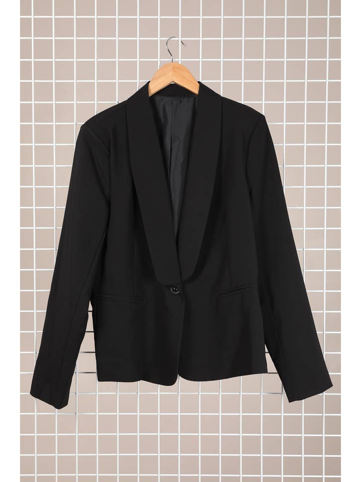 Afinity - Wholesale Blazer - Women's - Plus size blazer A6191GT– Elegance and comfort combined1