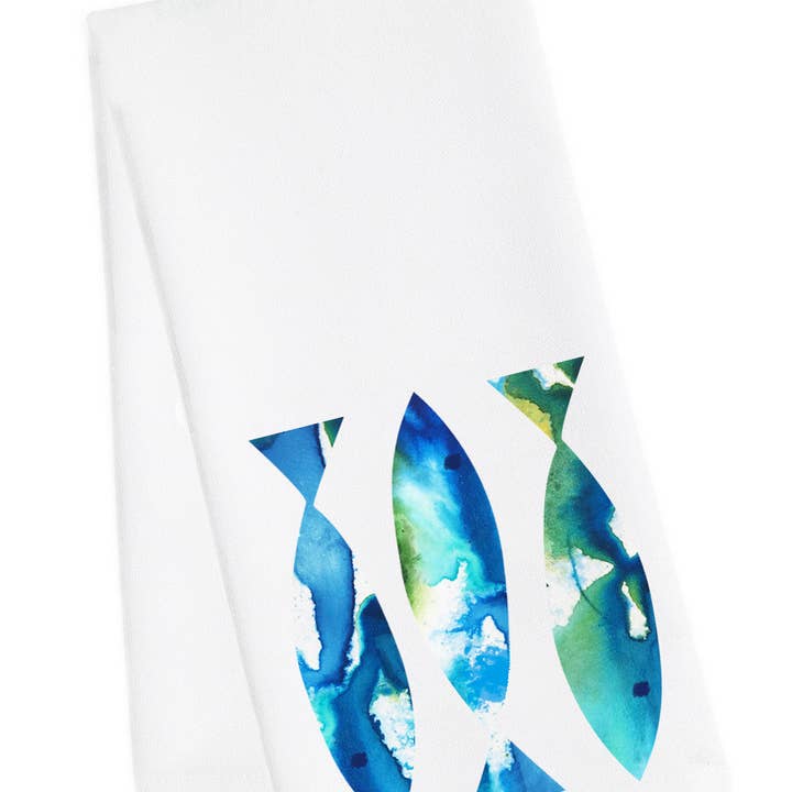 Fisktrio Kökshandduk för wholesale av M Design Studio Gifts