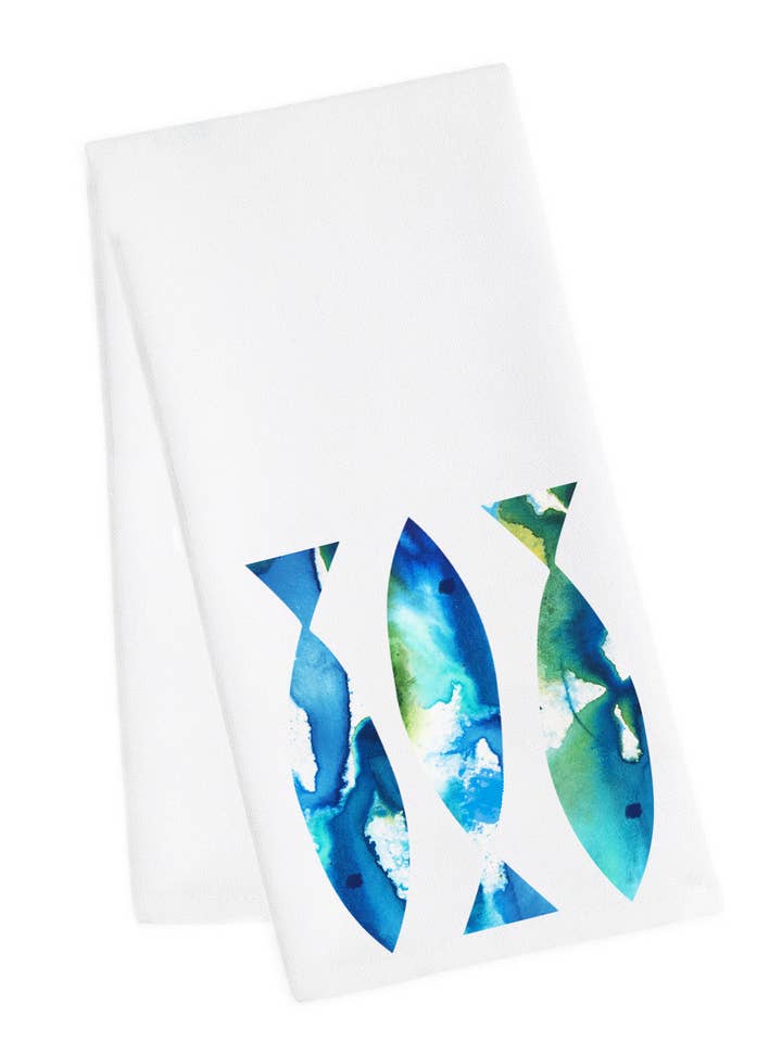 Fisk Trio Viskestykke for engroshandel hos M Design Studio Gifts