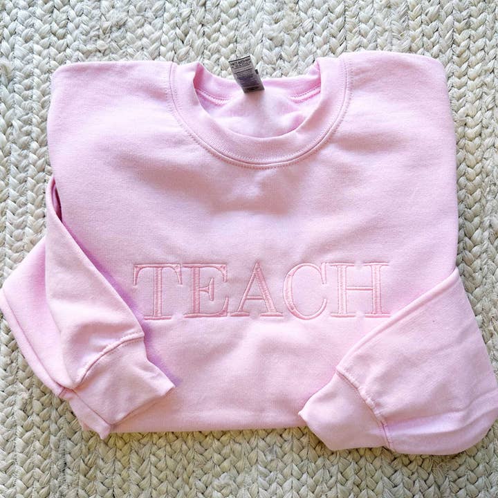 Arden & Gold - Wholesale Graphic Sweatshirt - Women's - TEACH Crewneck Sweatshirt9