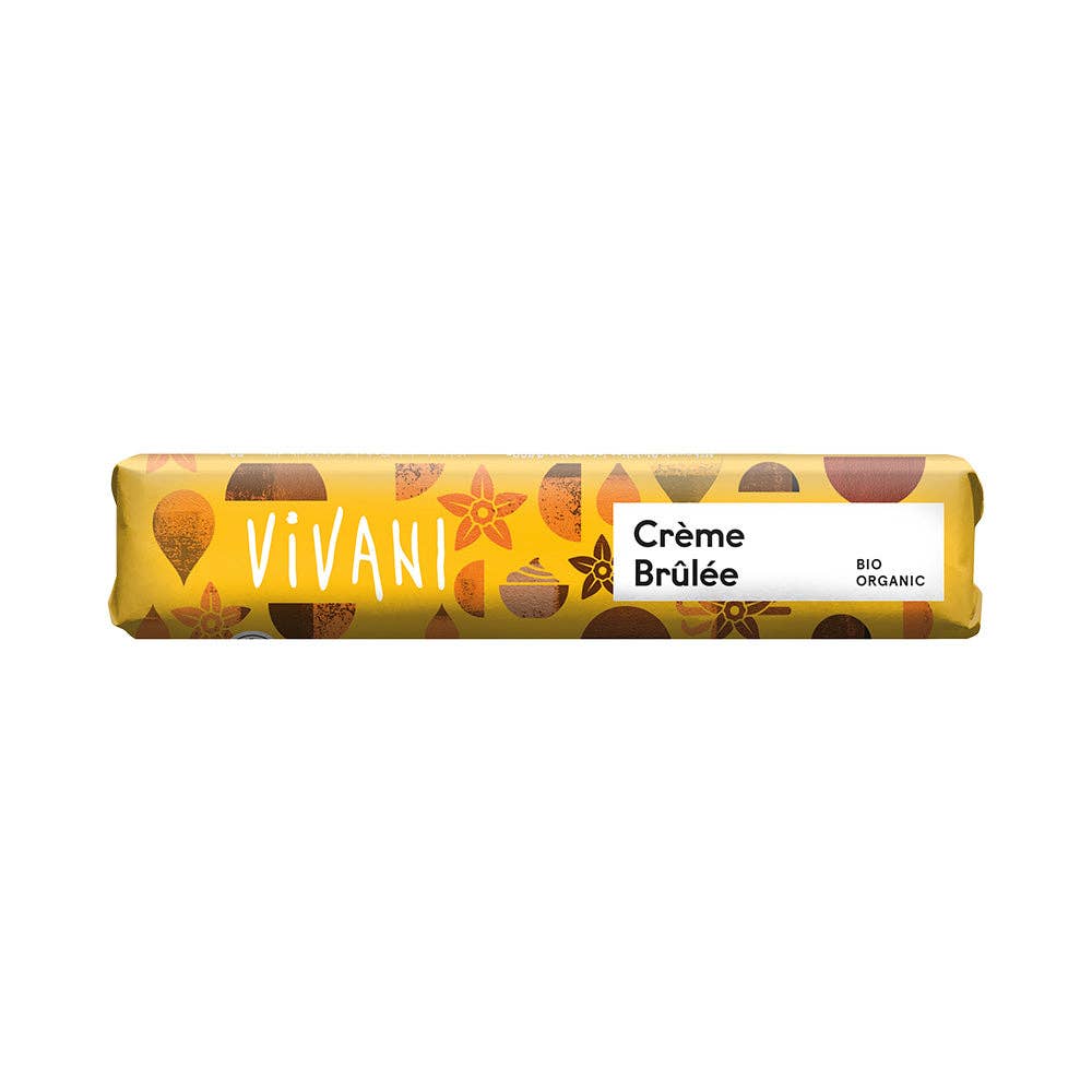 Brand Organic - Wholesale Chocolate Bar - Vivani Crème Brûlée Chocolate Bar 40g Organic