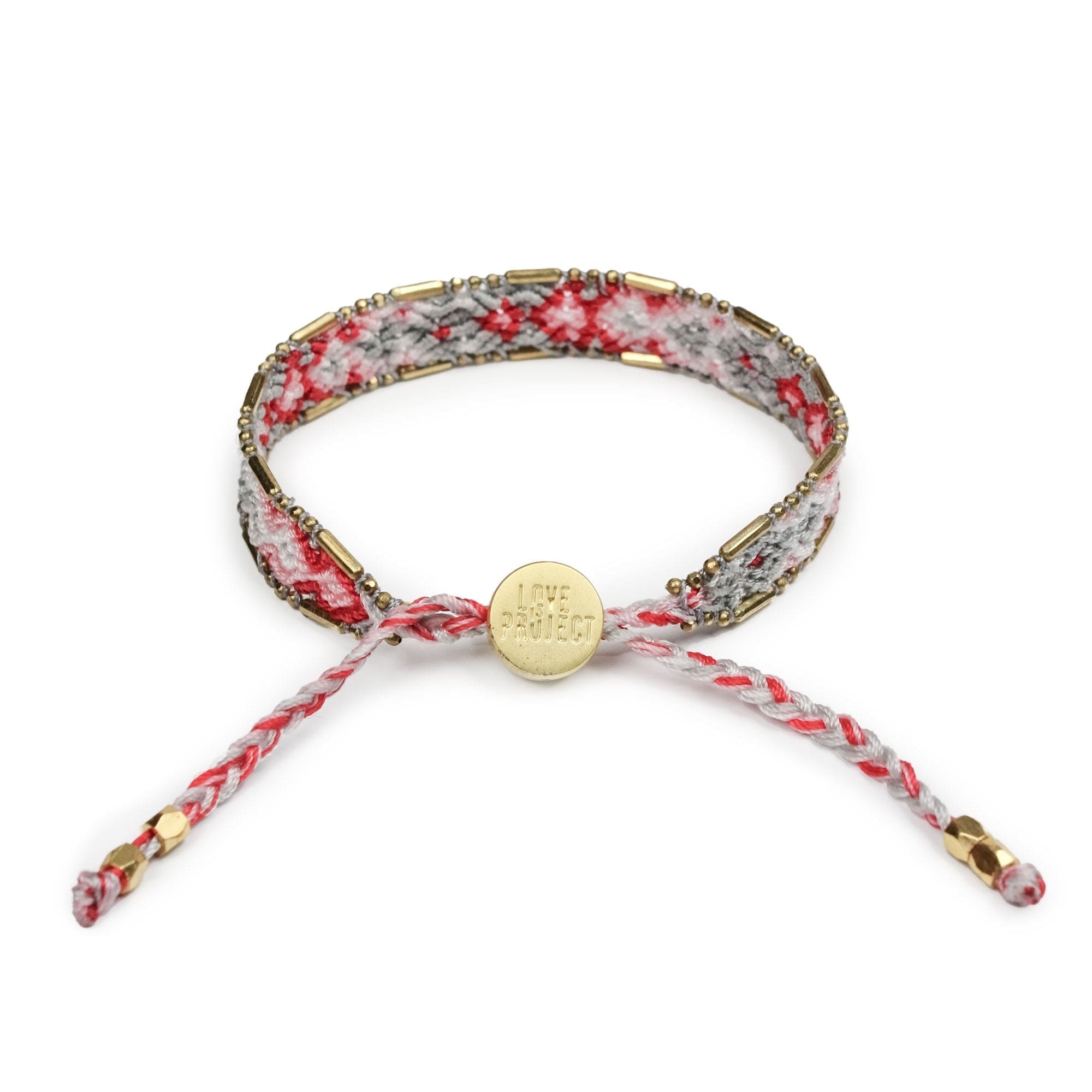 Love Is Project - Wholesale Woven/Braided Bracelet - Bali Friendship Bracelet - Ruby Quartz1