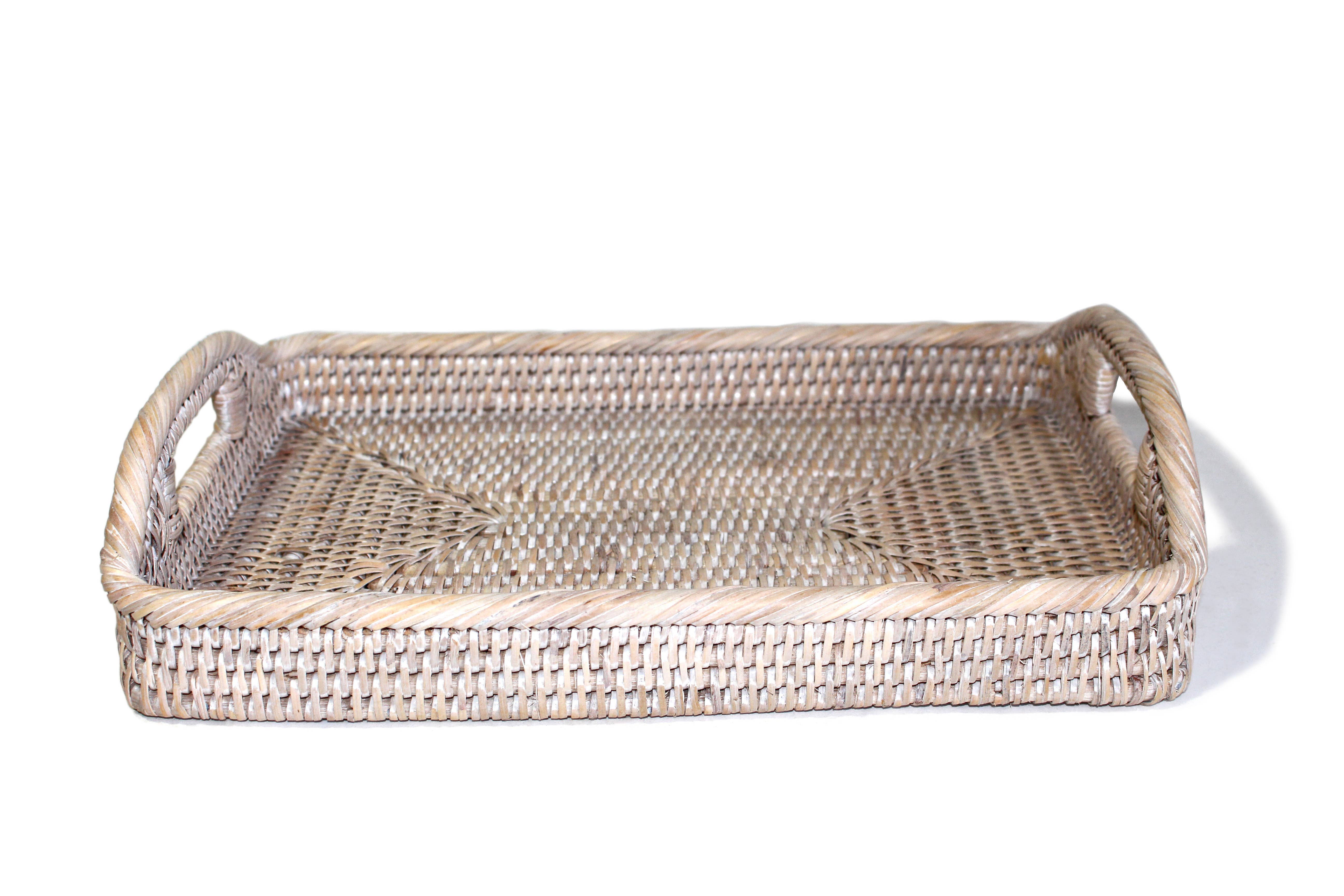 Matahari - Vente Plateaux de service - Petit plateau de matinée rectangulaire 12x8x2,25'H3