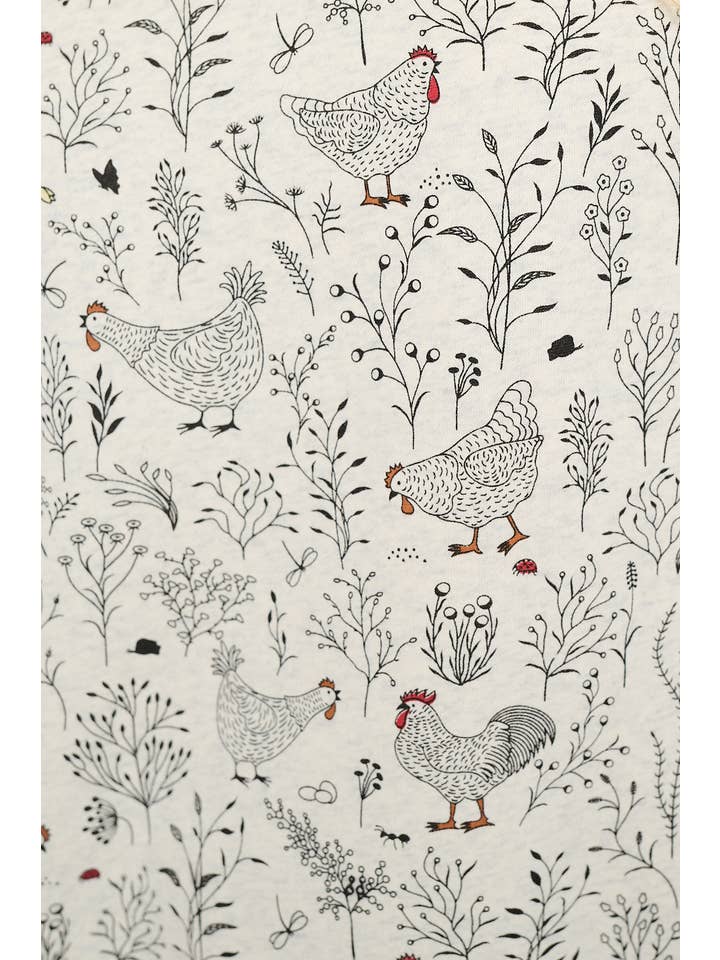 SM WARDROBE - Wholesale Sweatshirt - Women's - ROOSTER FLORAL PRINT SWEATSHIRT1