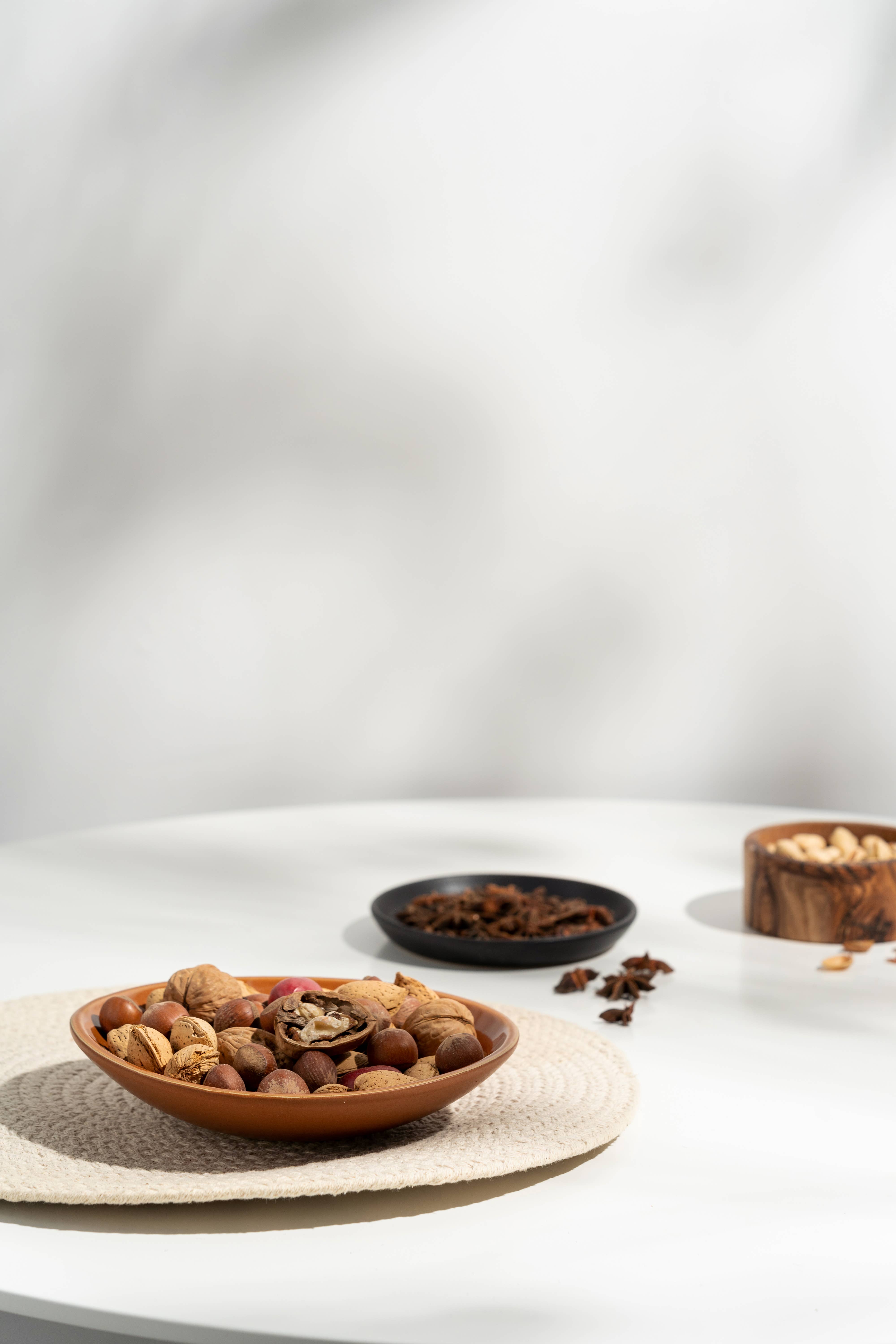 GHARYAN Stoneware & Olive Wood Tableware | Ships from USA - Wholesale Dinner Plate - Handmade Stoneware Dessert Plate | Dadasi 7.9"11