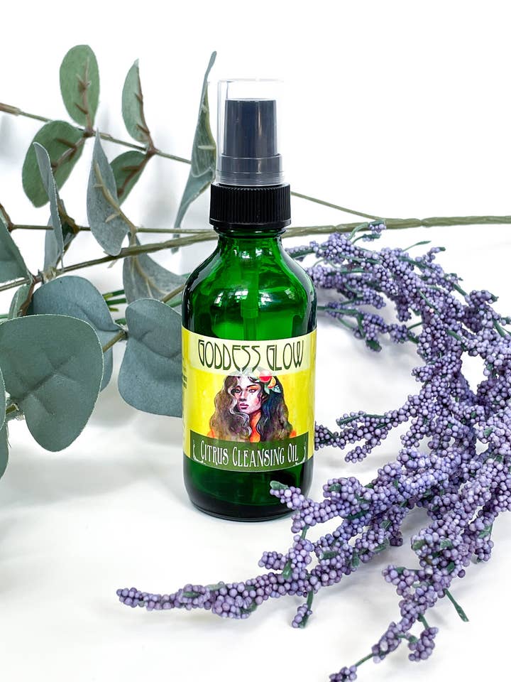Goddess Glow Citrus Cleansing Oil for wholesale by Nature Goddess Skin Care
