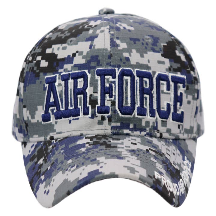 Cap Zone - Wholesale Baseball Cap - Unisex - U.S. Military Branch Logo Digital Camo Baseball Cap