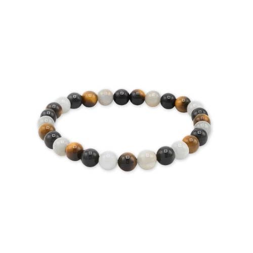 Green Tree - Wholesale Beaded Bracelet - Labradorite, Black Tourmaline & Tiger Eye Beaded Bracelet2