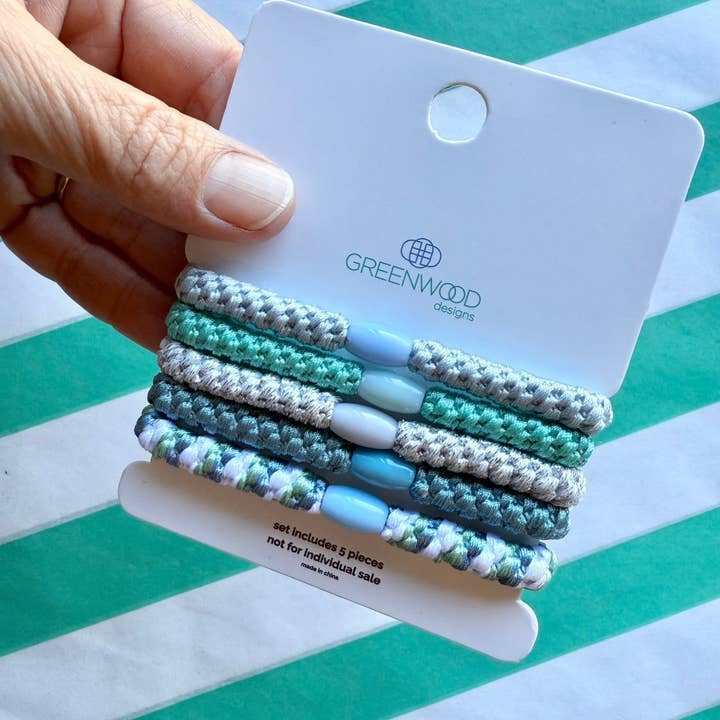 Greenwood Designs - Wholesale Hair tie - Hair Elastics Pack - Mintie1