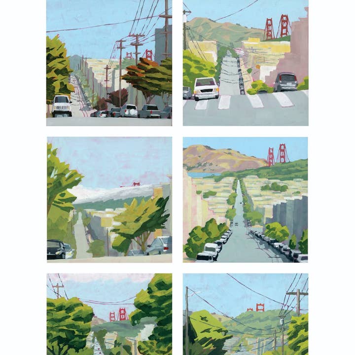 The Spooky Haus - Wholesale Art Print - Golden Gate Thumbnails Print