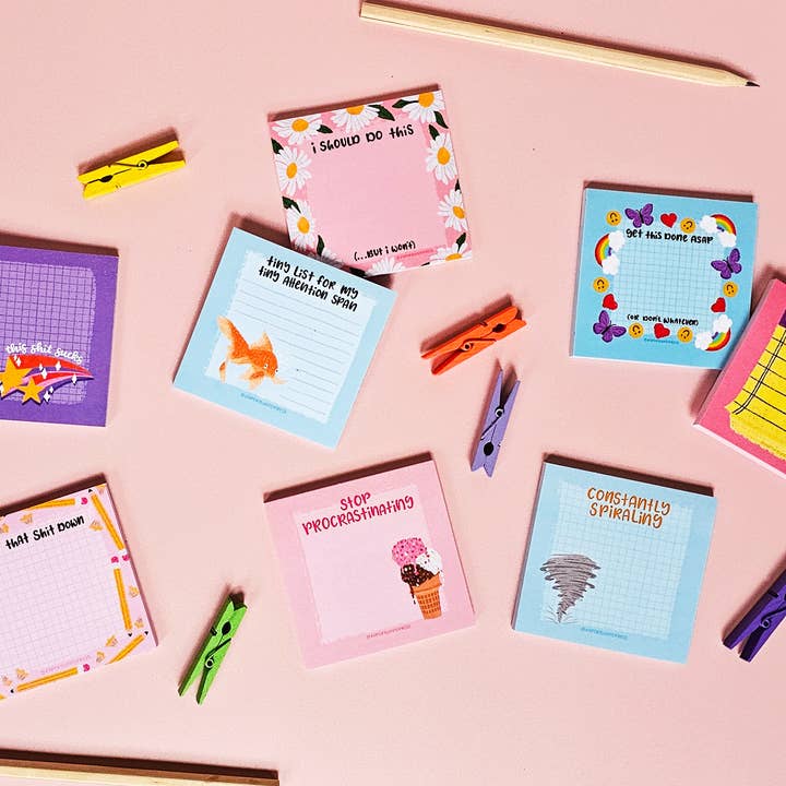 Paper Bunny Press - Wholesale Sticky Notes - I Should do this (but I won't) Funny Sticky Pad1