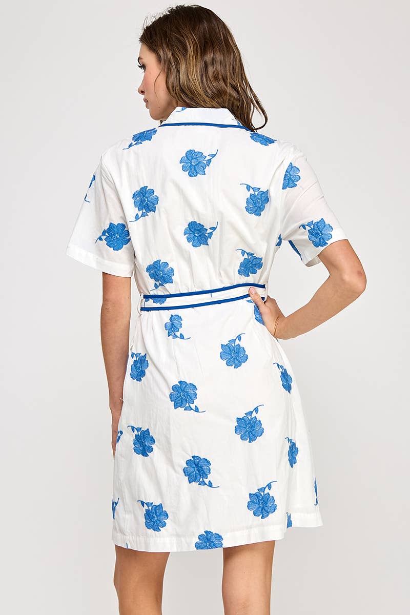 RUBIENN – Vestido - Mulher por atacado – Vestido curto bordado2